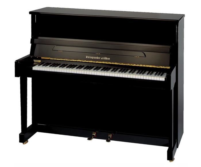 Steingraeber-Klavier 122T, schwarz poliert