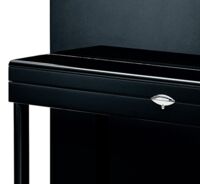 Sauter-Klavier Vista 122, schwarz poliert, Ausschnitt